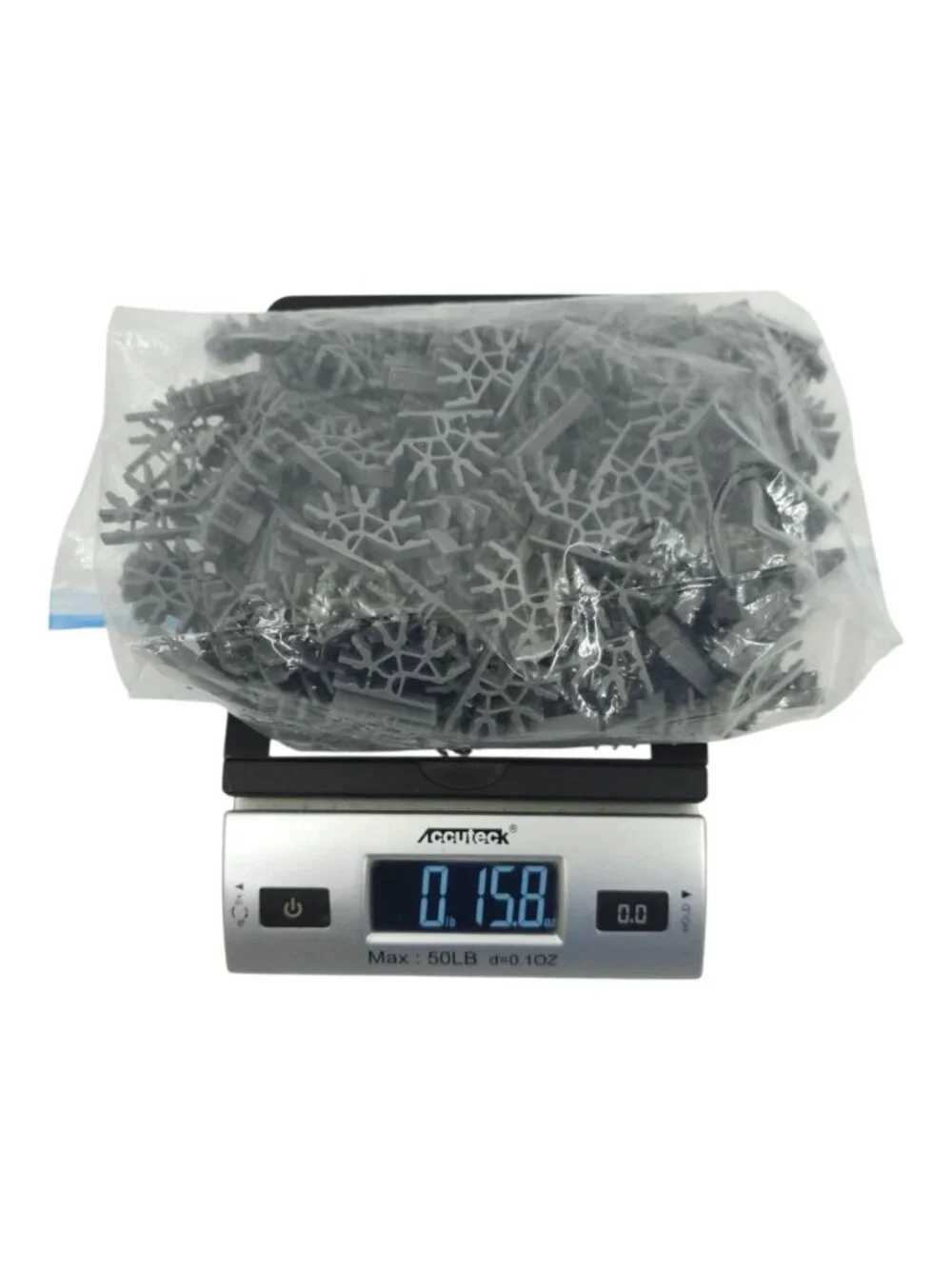 K'NEX Gray 4-way 3D Connector OEM 198 Piece Lot Classic Size Replacement